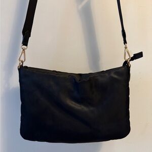 Great condition! Black puffy crossbody purse